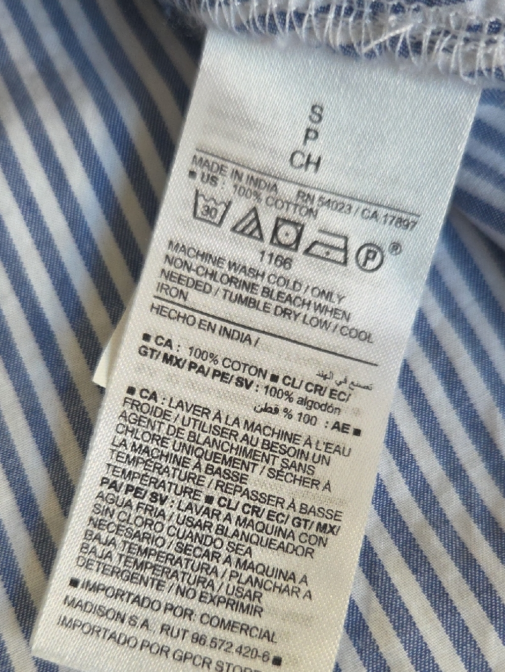 {Old Navy} Cotton Blue and White Striped Shirt Dress Size Small - Picture 6 of 11